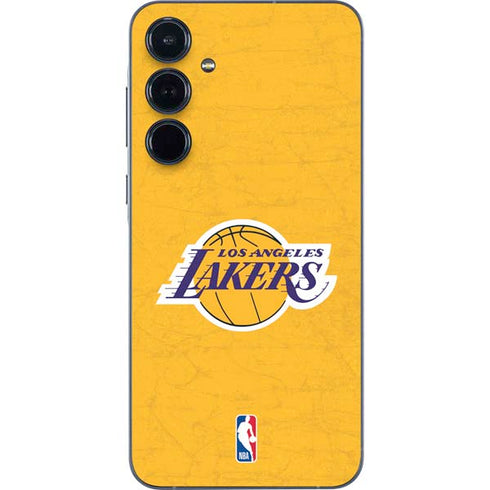 NBA Los Angeles Lakers Distressed Galaxy A55 5G Skin